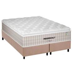 Imagem de Cama Box Queen: Colchão Molas MasterPocket Ensacadas Plumatex Presiden