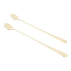 Imagem de CONJUNTO DE 2 COLHERES AÇO INOX BAILARINA OXFORD CHAMPANHE 30cm