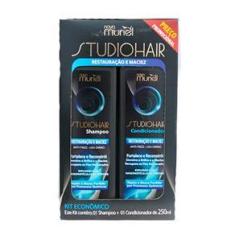 Imagem de Shampoo + Condicionador Studio Hair Maciez Anti Frizz 250ml