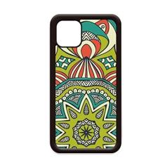 Imagem de Impressão de repetição de tecido verde arte colorida para iPhone 12 Pro Max capa para Apple Mini Mobile Case Shell