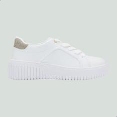 Imagem de Tênis Casual Beira Rio Branco/Dourado