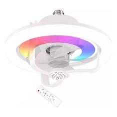Imagem de Ventilador De Teto 360º Lâmpada Led E27 Quente/Frio Rgb Aromaterapia 6