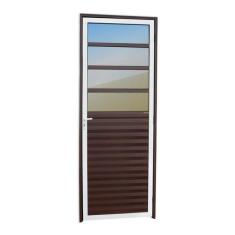 Imagem de Porta De Cozinha Linha 25 Vidro Reflex 210cm X 80cm Brimak Mi