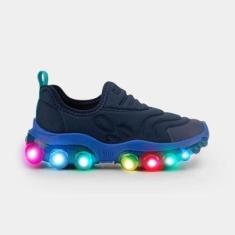 Imagem de Tênis Infantil Led Colorido Roller Celebration Calce Fácil Passeio Sair Divertido Bibi-Unissex