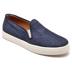 Imagem de Tênis Slip On Feminino Jeans Calce Fácil Casual Moderno-Feminino