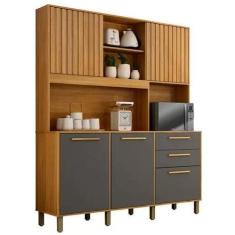 Imagem de Armário De Cozinha Diamante 5 Portas 2 Gavetas Valdemóveis - Valdemove