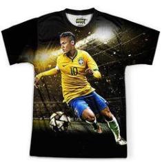 Imagem de Camiseta Masculina Neymar Brasil Copa Md01