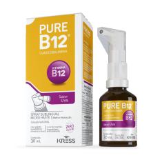 Imagem de Pure B12 Spray de Vitamina B12 Sabor Uva 30ml Kress
