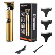 Imagem de Aparador de cabelo dourado para homens recarregável por USB