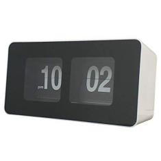 Imagem de Baoblaze Auto Flip Relógio de Relógio Digital de Bateria Operado do Arquivo para Baixo Página Clocks Não Ticking Silencioso Varrer para o Quarto Sala - 
