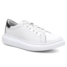 Imagem de Tenis Masculino Centuria Sola Alta Couro Branco/preto-Masculino