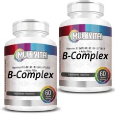 Imagem de Kit 2X B-Complex Vitaminas Do Complexo B 60 Cápsulas - Multivita