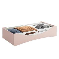 Imagem de Cama Evolutiva Luna Rosa Fosco Com 2 Kits Proteção Lateral Usinada E C