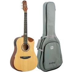 Imagem de Violão Strinberg Sd201 Hcr Ns Natural Satin Folk Eletroacustico