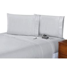 Imagem de Jogo De Lençol 200 Fios Casal Padrão 4 Pçs  - Out Casa Confecções