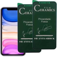 Imagem de Kit 2 Películas Cerâmica Fosca Privacidade para Iphone 14 Pro - HUANG