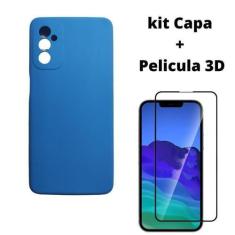 Imagem de Kit Capa Veludo ul Compatível Galaxy A04S+Pelicula 3D - Db Distribuido