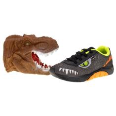 Imagem de Kit Tênis Infantil Mais E Fantoche Dinossauro Kidy 1680231