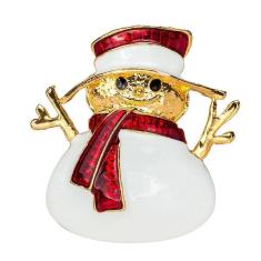 Imagem de Enfeites de Natal Broche de boneco de neve dos desenhos animados Broche de roupas