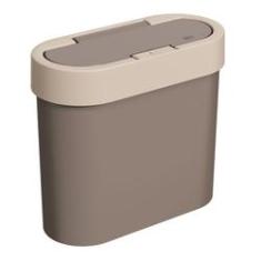 Imagem de Lixeira Flat 11 x 23,5 x 20,5 cm 2,8 L - Warm Gray e Light Gray Coza