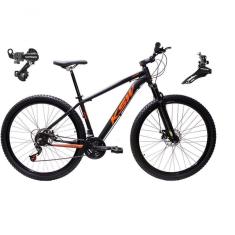 Imagem de Bicicleta Aro 29 Ksw Xlt Alumínio 24v Câmbios Shimano Garfo Suspensão - Preto/laranja Tam.19