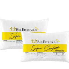 Imagem de Travesseiro Super Confort 02 peça Percal 180 Fios