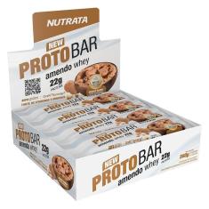 Imagem de Barra Proteica Protobar Amendo Whey 70G - Nutrata - Cx 8Unid