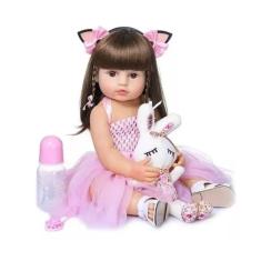Imagem de Boneca Reborn Reborn Realist Silicone Guagua 55 cm com acessório