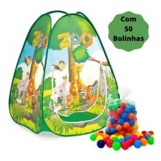 Imagem de Toca Barraca Infantil Pop Up Com 50 Bolinhas Zoo