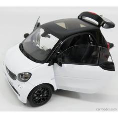 Imagem de Miniatura Norev Smart Fortwo 2015 Escala 1/18 Preto/Branco