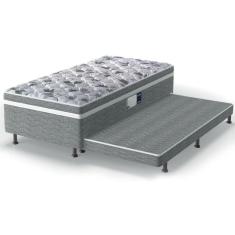 Imagem de Cama Box C-auxiliar Conjugado Solteiro: Colchão Ortopédico Advanced Pillow Gray (88x188x43) Probel
