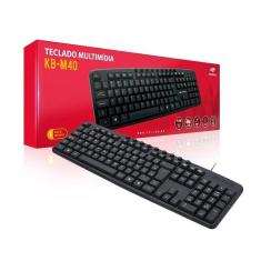 Imagem de Teclado usb multimidia c3tech kb-m40 preto escritório com