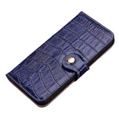 Imagem de LIWENS Capa carteira para iPhone 15/15 Pro/15 Plus/15 Pro Max, capa flip de couro PU com suporte para cartões, fecho magnético à prova de choque, capa interna de TPU para mulheres e homens, azul,