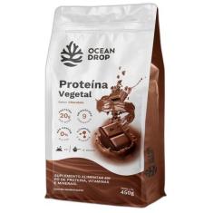 Imagem de Whey Proteina Vegano Sem Lactose 450g Chocolate Ocean Drop