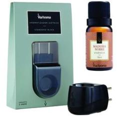 Imagem de Aromatizador Standard Black + essência Madeira nobre Via aroma 10ml