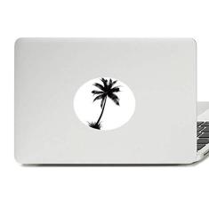 Imagem de Adesivo de notebook com emblema de vinil de coqueiro de praia 