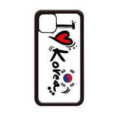 Imagem de I Love Korea Palavra Bandeira Love Heart Ilustration para iPhone 12 Pro Max Capa para Apple Mini Mobile Case Shell