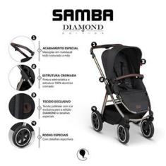 Imagem de Carrinho de Bebê  ABC Design Samba Diamond Dolphin 0 a 22kg