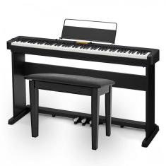 Imagem de Piano Digital Casio CDP-S360 Preto - 88 Teclas + Estante CS470-P + Banqueta + Pedal Triplo