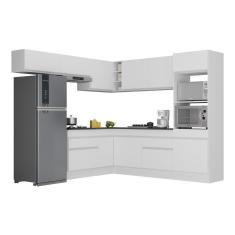 Imagem de Armário De Cozinha Completa De Canto V2105 Branco
