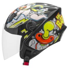Imagem de Capacete Aberto Moto Pro Tork New Liberty Three Bad Baby, PRETO, 56