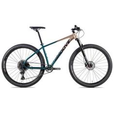 Imagem de Bicicleta Groove Ska 70.1 19 12v aro 29 Dourado/verde - Groove Bikes