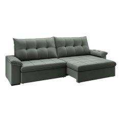 Imagem de Sof  4 Lugares Retr til E Reclin vel Com Usb Flexforma Triton