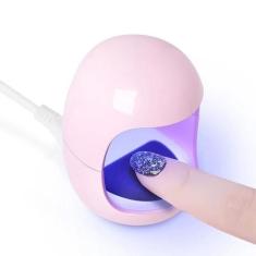 Imagem de Mini Secador Cabine Unhas Secagem Rápida 30Seg Luz Uv Led - Cabine De