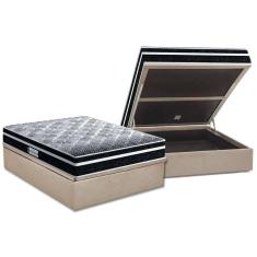Imagem de Cama Box Baú Casal: Colchão Ortopédico Probel D33 / Ep Prodormir Tech1500 Plus + Base Clean(138X188)