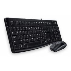 Imagem de Kit Teclado e Mouse Logitech Desktop MK120 - ABNT2 - Preto - 920-004429