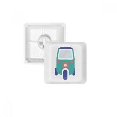 Imagem de Teclado mecânico com ilustração de trator de três rodas da Tailândia, kit de atualização de jogos PBT