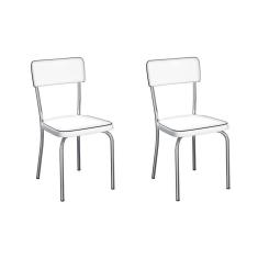 Imagem de Conjunto com 2 Cadeiras de Cozinha Marshal  e Cromado