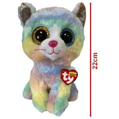 Imagem de Pelúcia Gatinho Heather Beanie Boos ty Colecionável 22cm