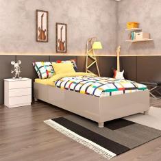 Imagem de sofá guldi popup com 2 módulos canto central e puff corino preto